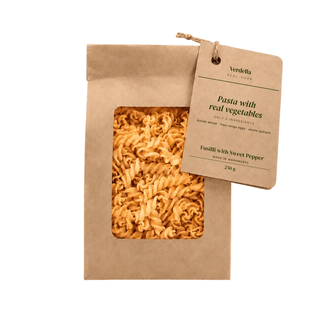 Pasta with sweet pepper - Fusilli
